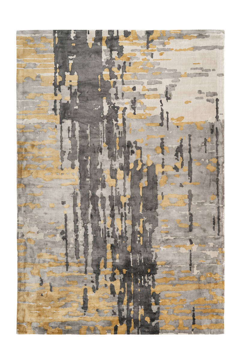 Padiro Teppich Grau / Blau / Gold 80cm x 150cm