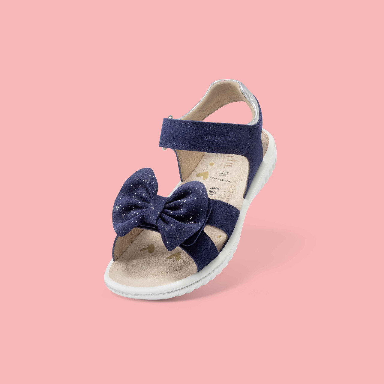 SPARKLE - Blau Sandale mit Klettverschluss