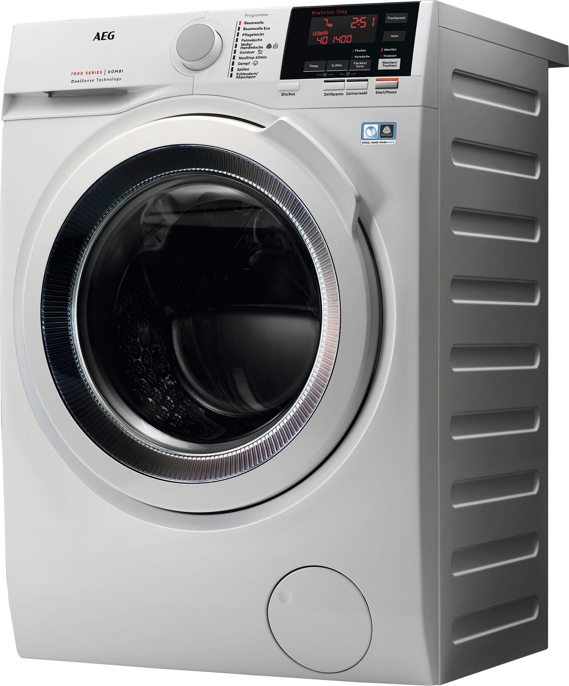 AEG Waschtrockner L7WBA60680, 8 kg, 5 kg, 1600 U/min, ProSteam - Dampf-Programm für 96 % weniger Wasserverbrauch