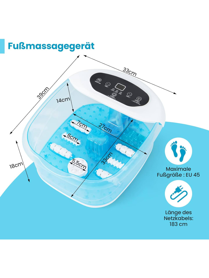 COSTWAY Fußbad Massagegerät in Blau günstig kaufen onesize