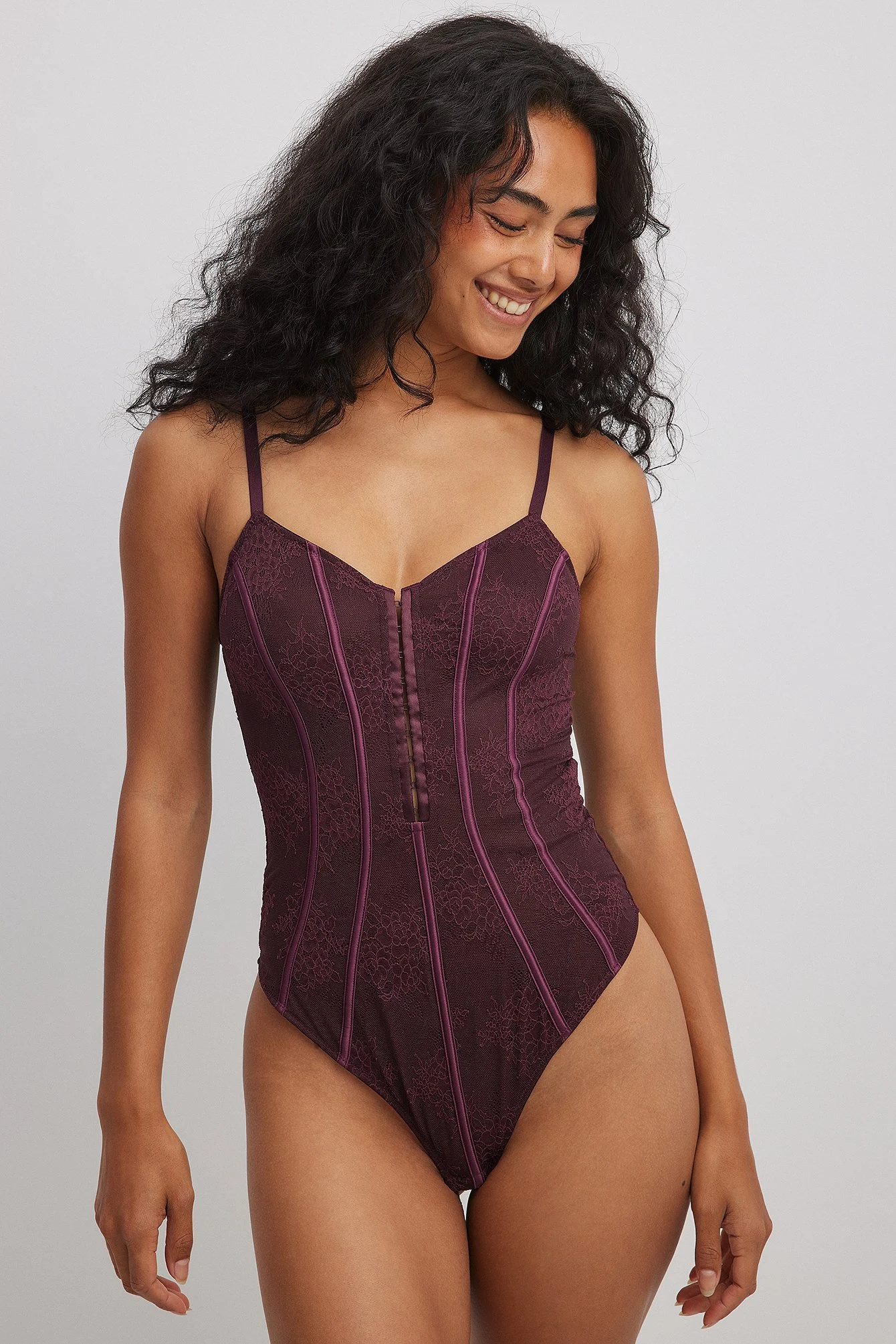 Korsett-Spitzen-Bodysuit