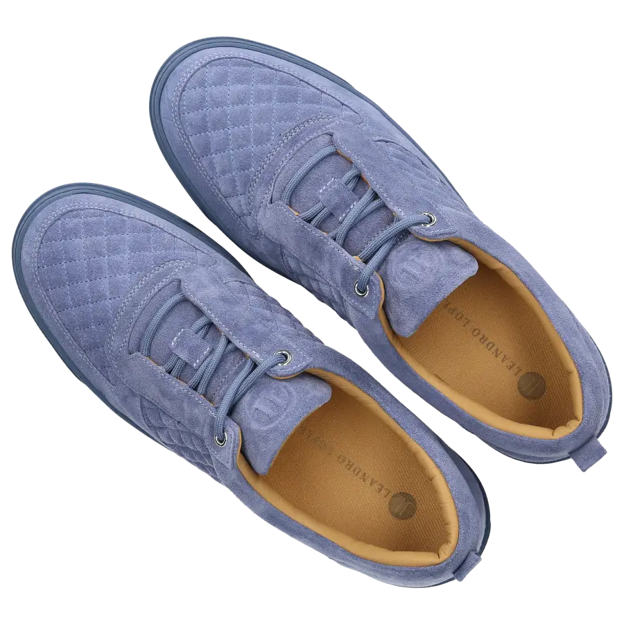 Leandro Lopes - Sneaker low FAISCA Veloursleder - blau