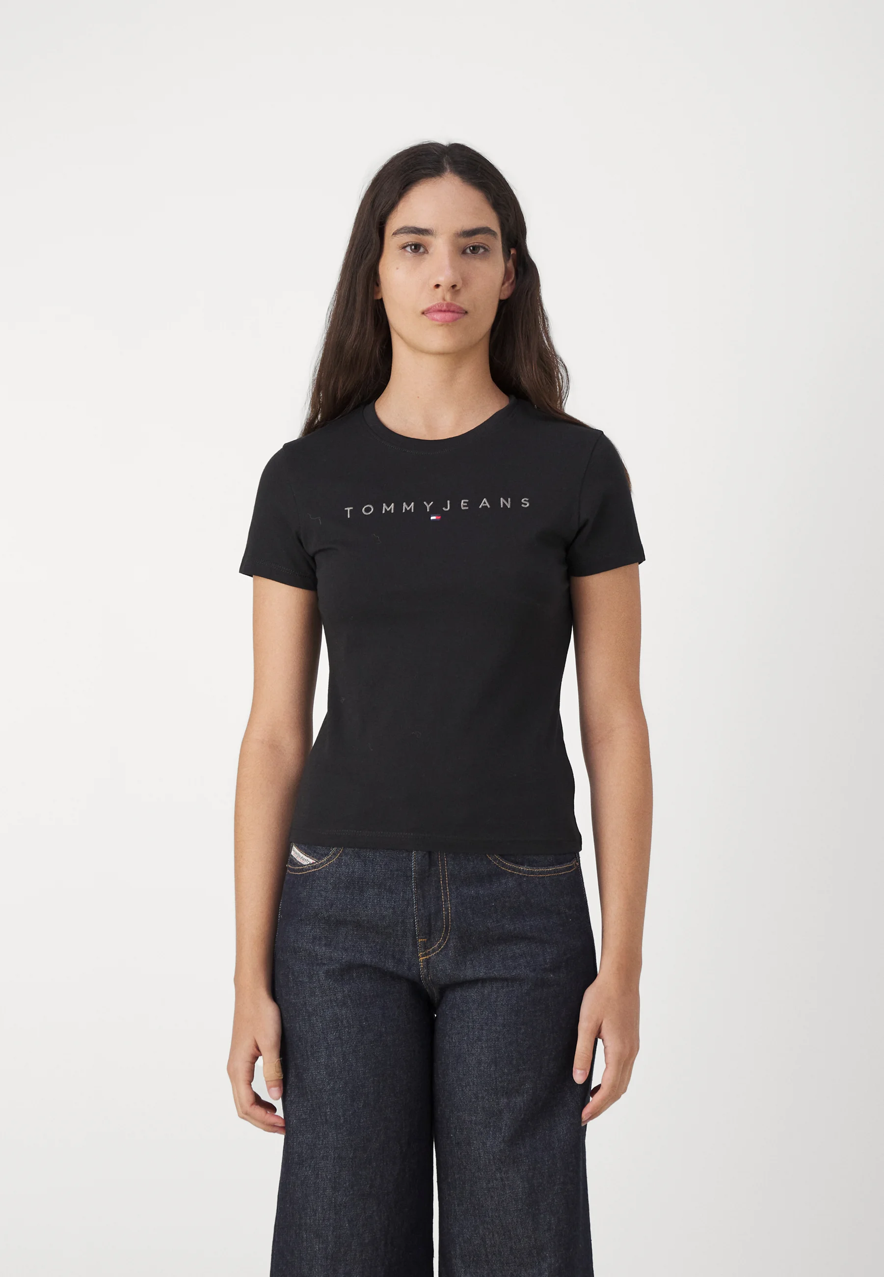 Tommy Jeans SLIM TONAL LINEAR TEE - Camiseta con estampado