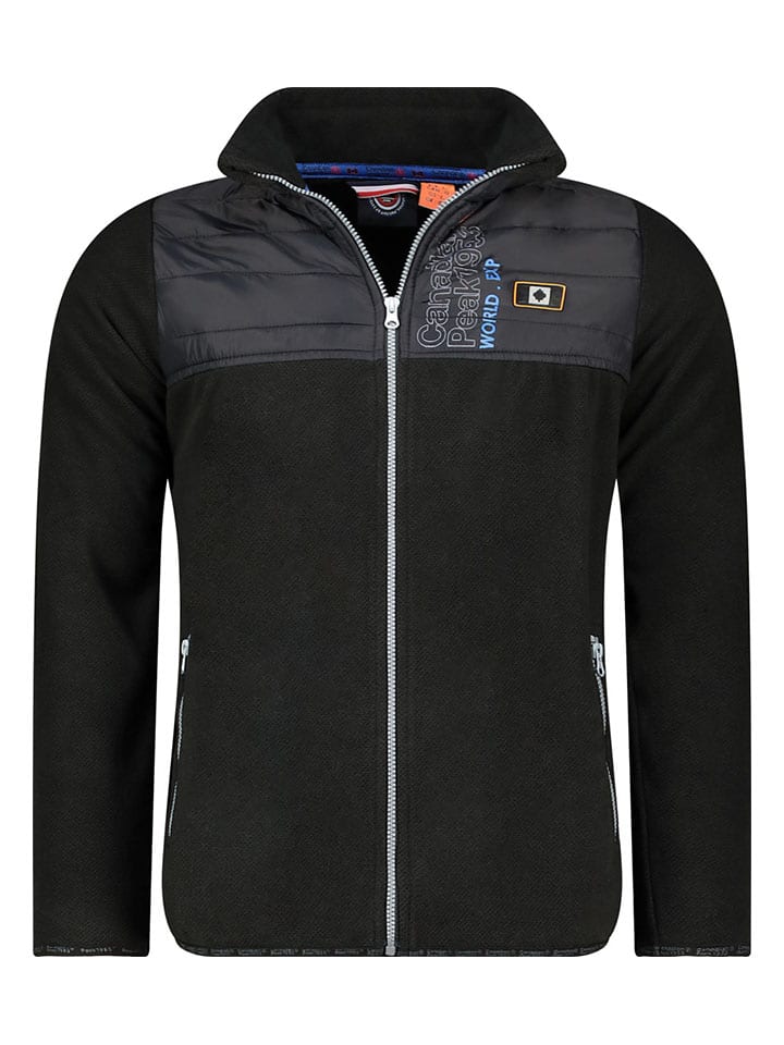 Canadian Peak Fleecejacke in Schwarz günstig kaufen