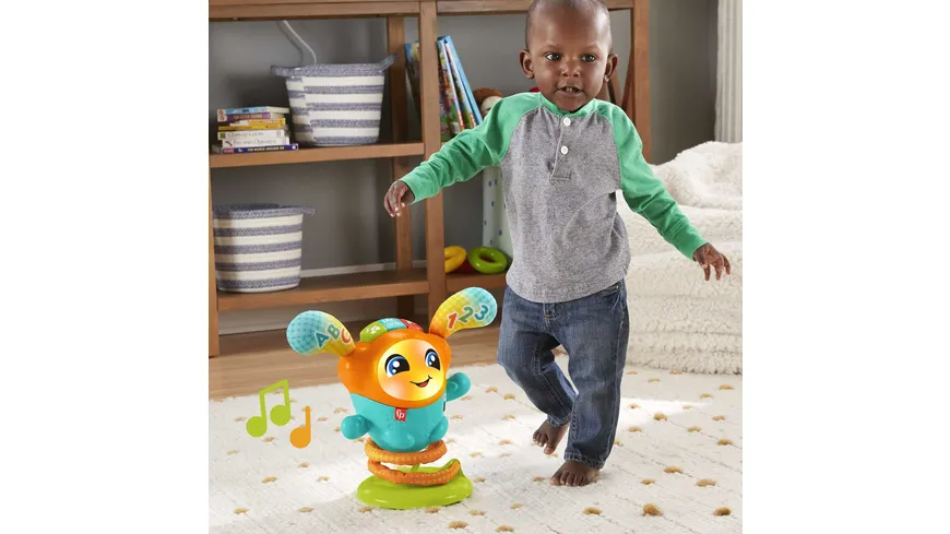 Fisher-Price DJ Hüpfi Lernspielzeug für Kleinkinder, Musik & Geräusche