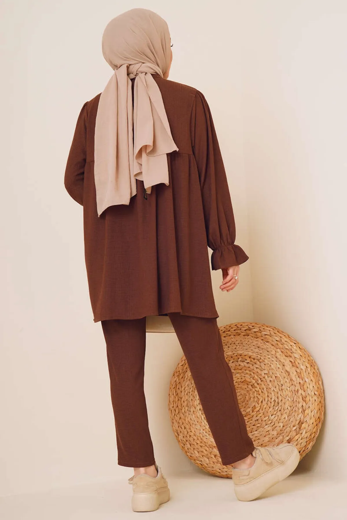VOLT CLOTHİNG  Zweiteiler - Braun - Regular Fit