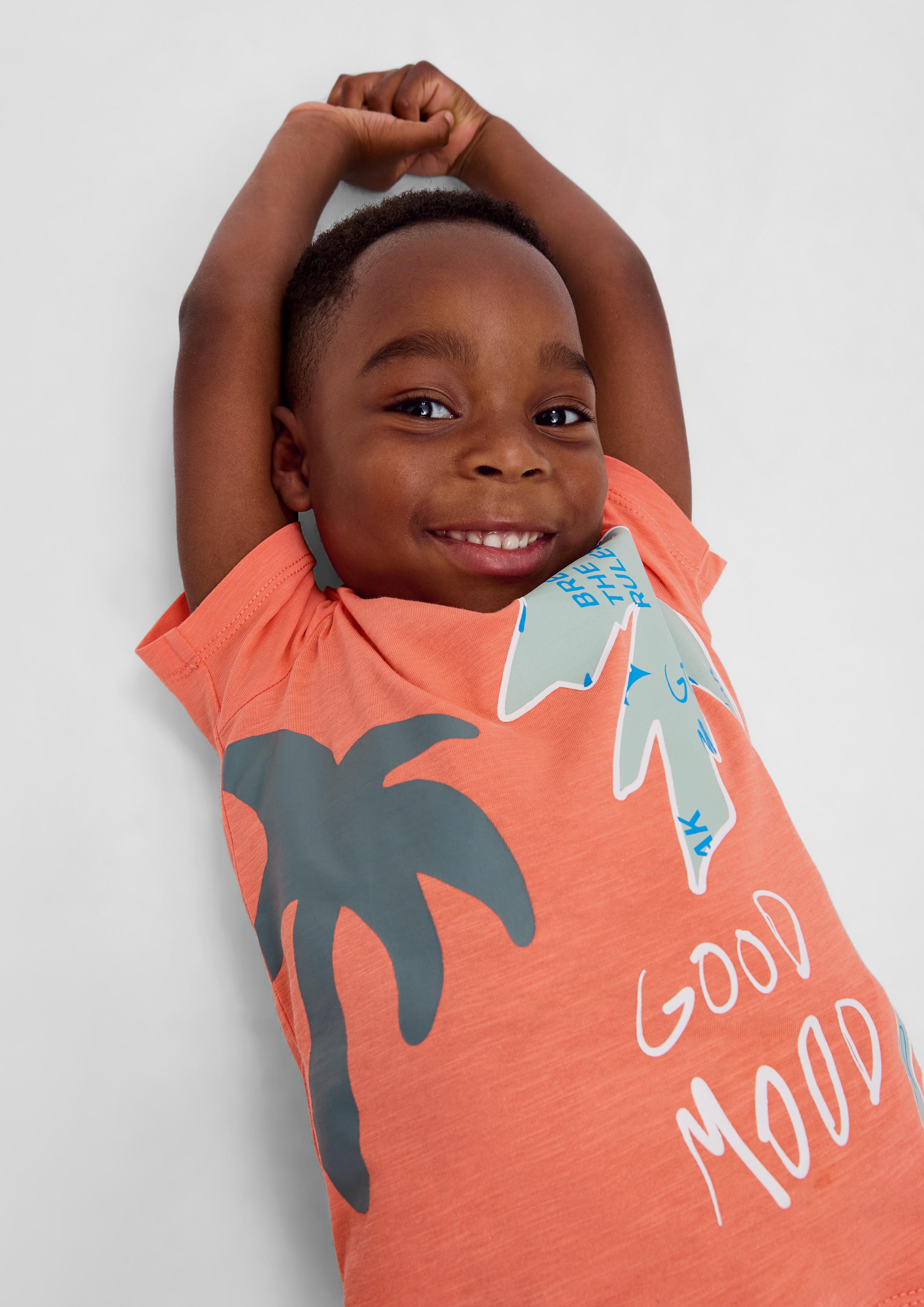 Baumwollshirt mit Print  2130690-2350