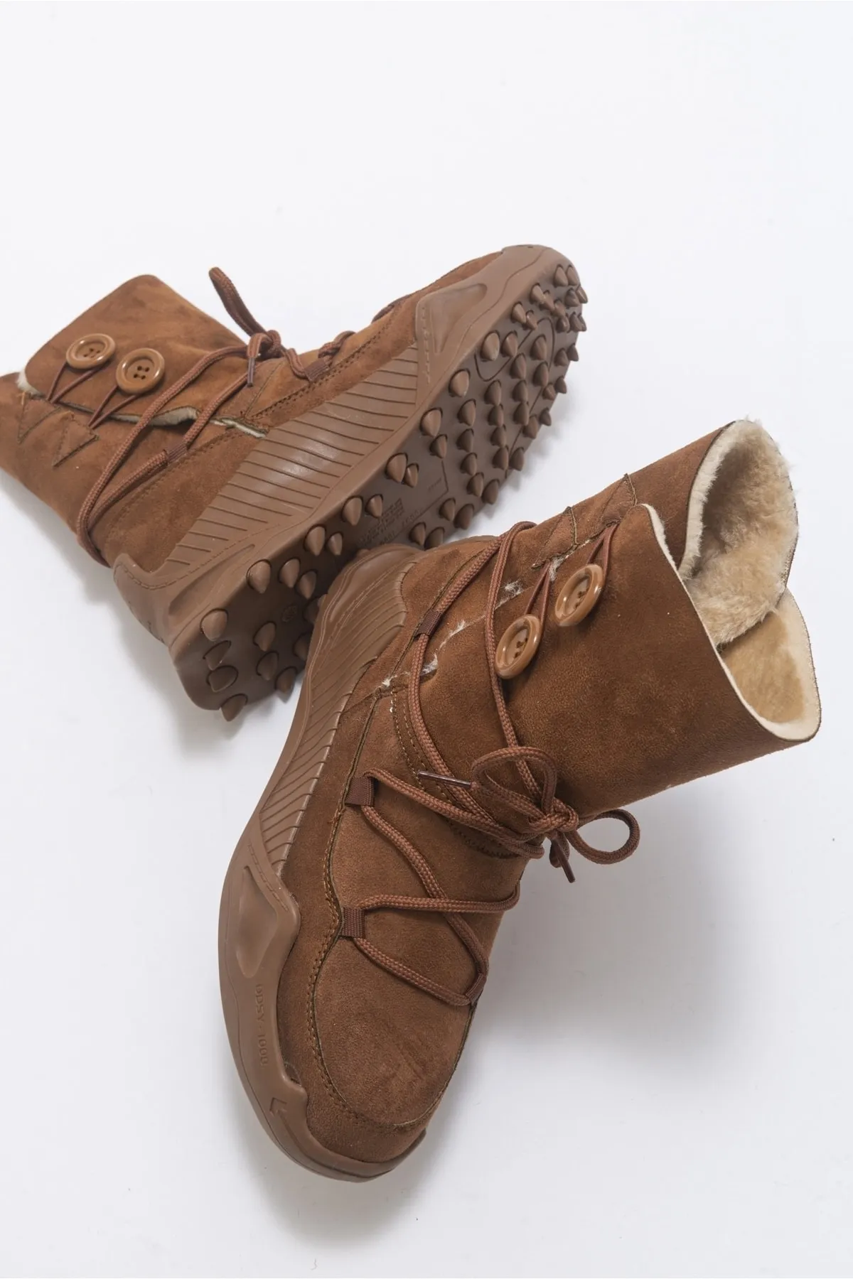 LuviShoes  Snap Tan Damenstiefel
