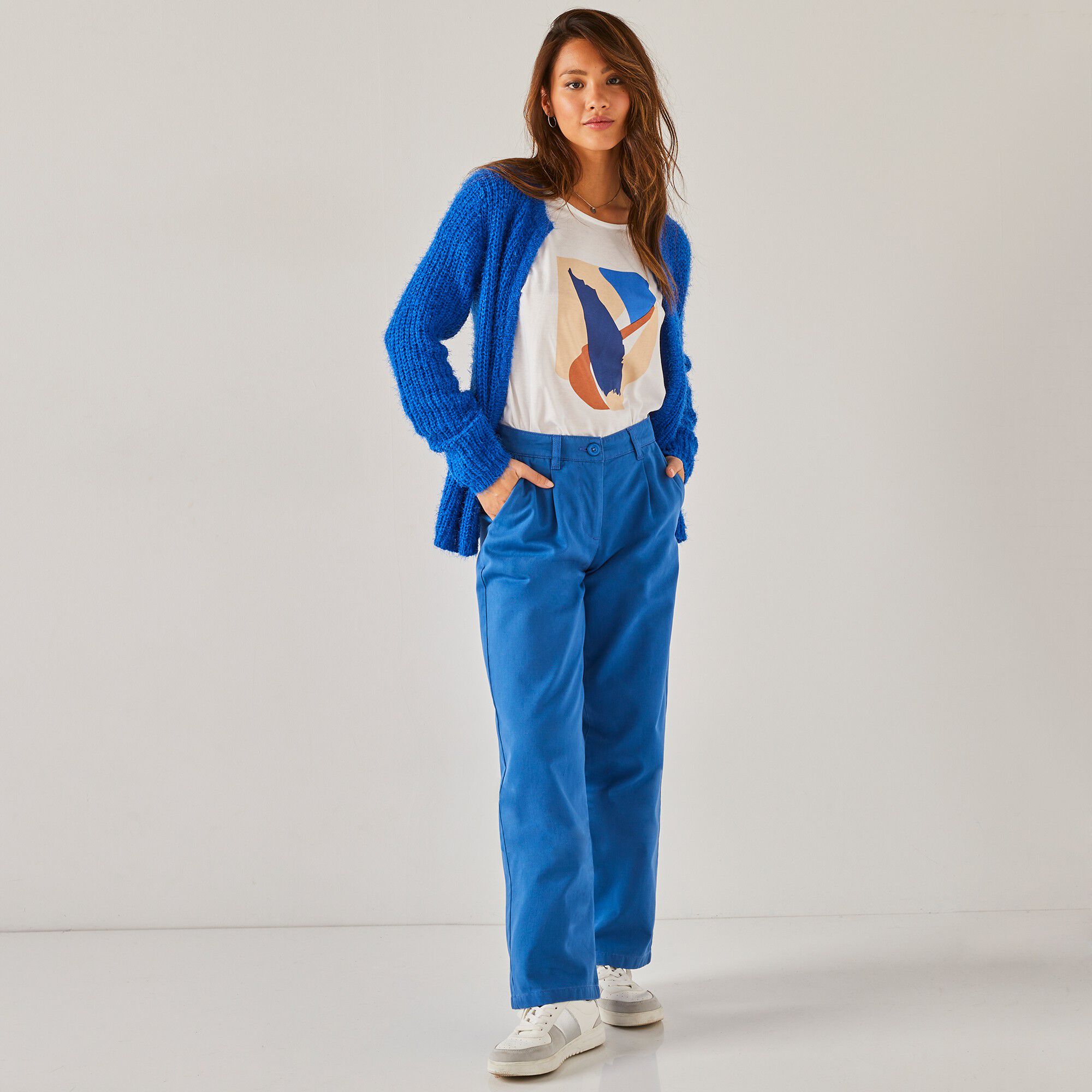 Pantalon droit large, spéciale petites