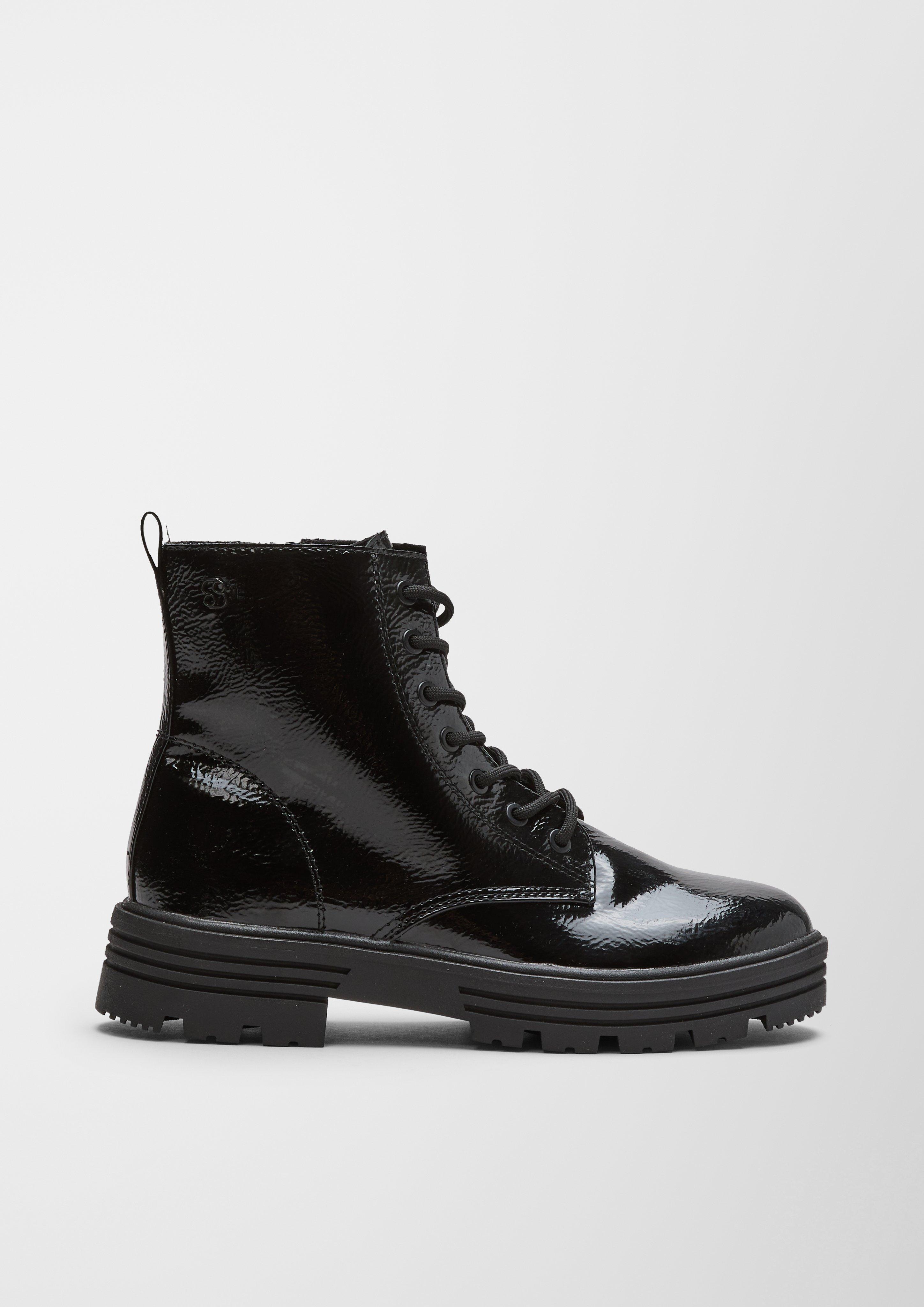Schnürstiefel aus Kunstleder  6006494-018