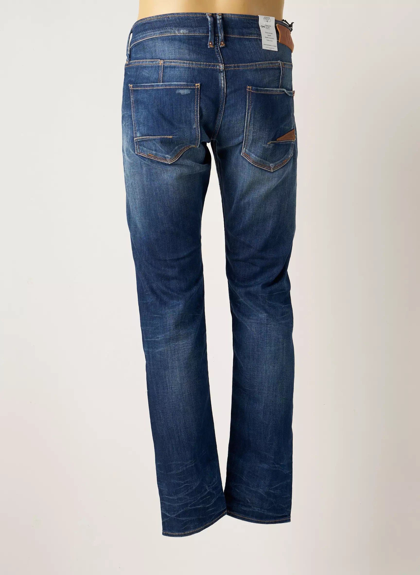 Le Temps Des Cerises Jeans Coupe Droite Homme couleur bleu