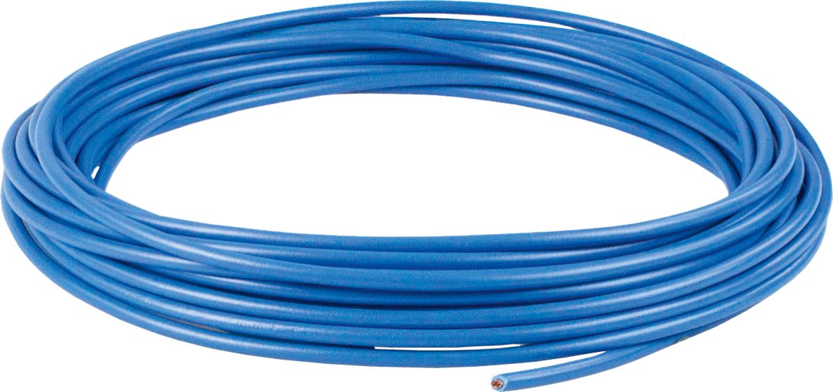 Cablu de conectare camping Schwabe 30042 H07V-K 2,5 mm² Albastru 5m