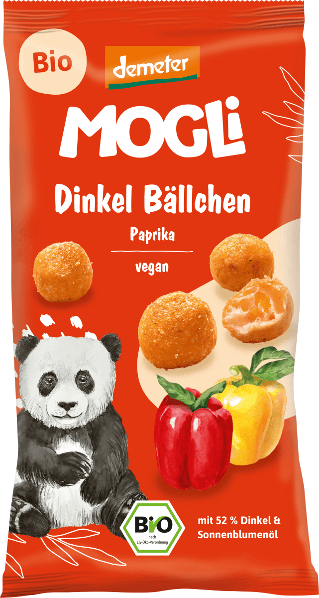 Kindersnack Dinkel Bällchen Paprika, ab 3 Jahren, 40 g