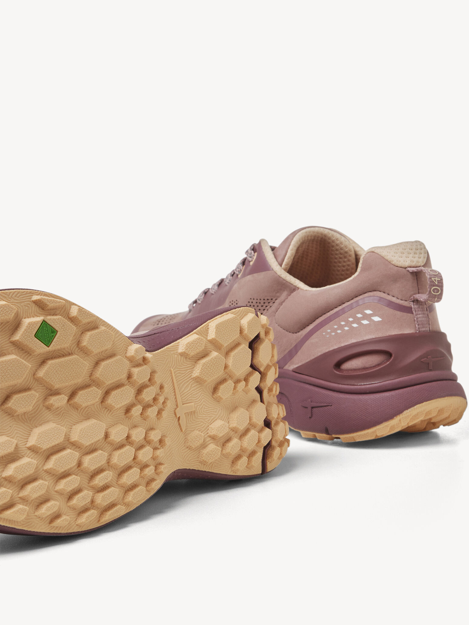 Chaussure de randonnée W-0405 en cuir - rouge