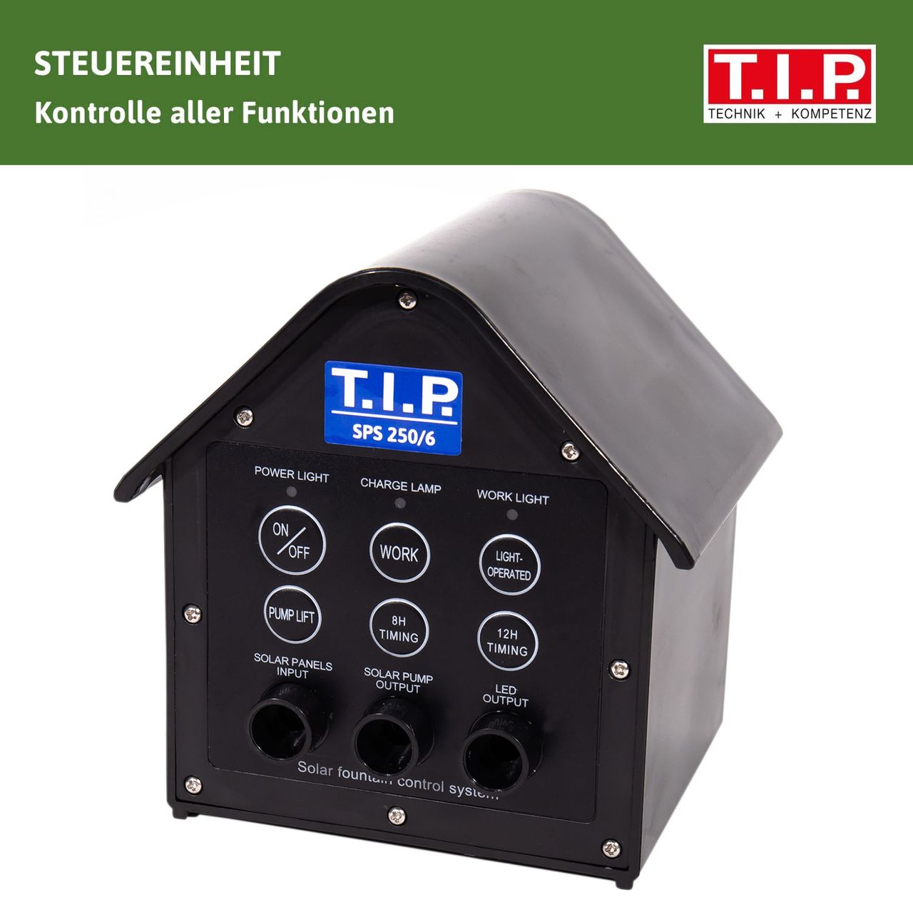 T.I.P. T.I.P Solar-Schwimminsel / Solar-Teichpumpen-Sets SPS 250/6 (Solarset 6 V)