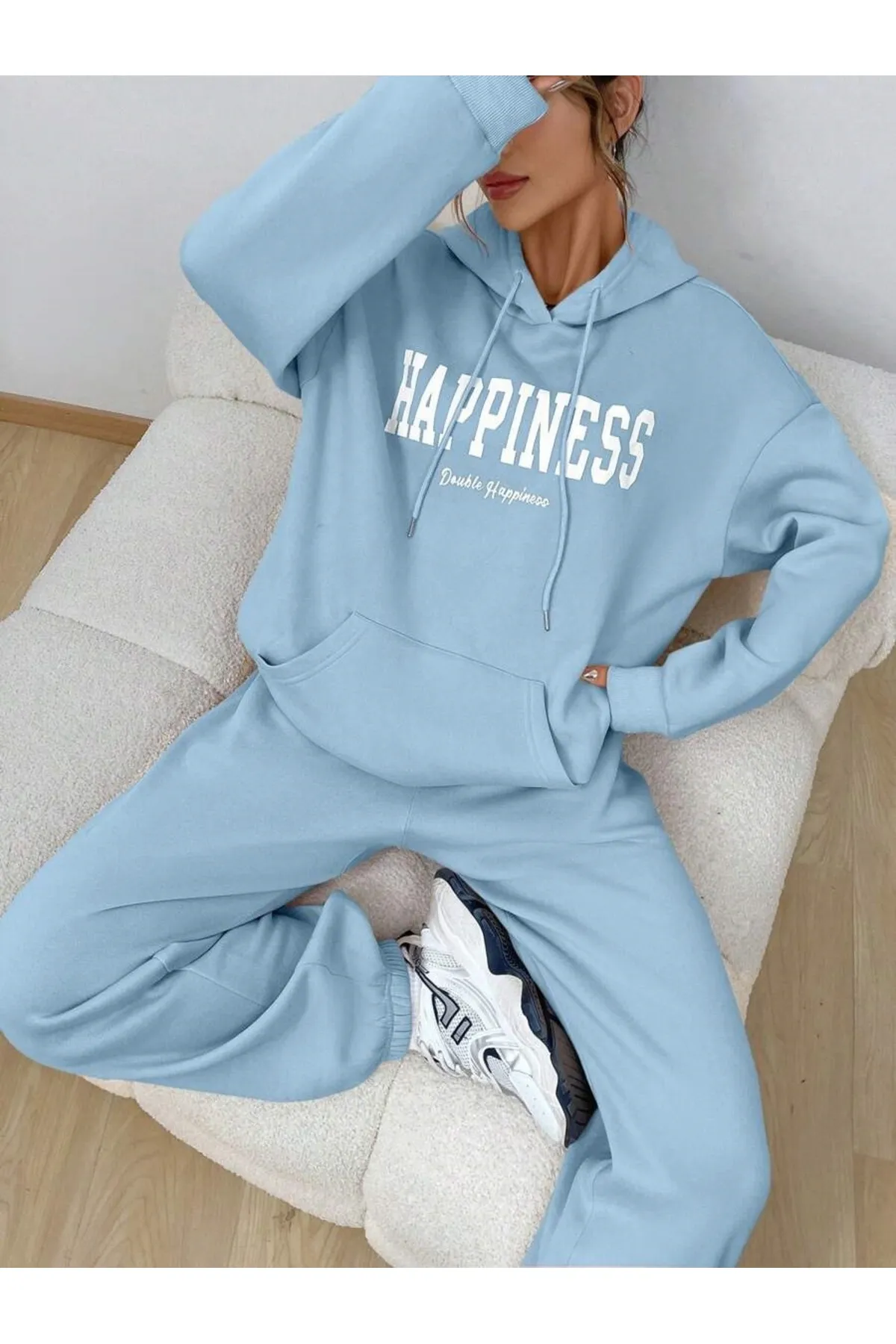 MOONBULL  Sport-Sweatsuit Set - Blau - Regular Fit