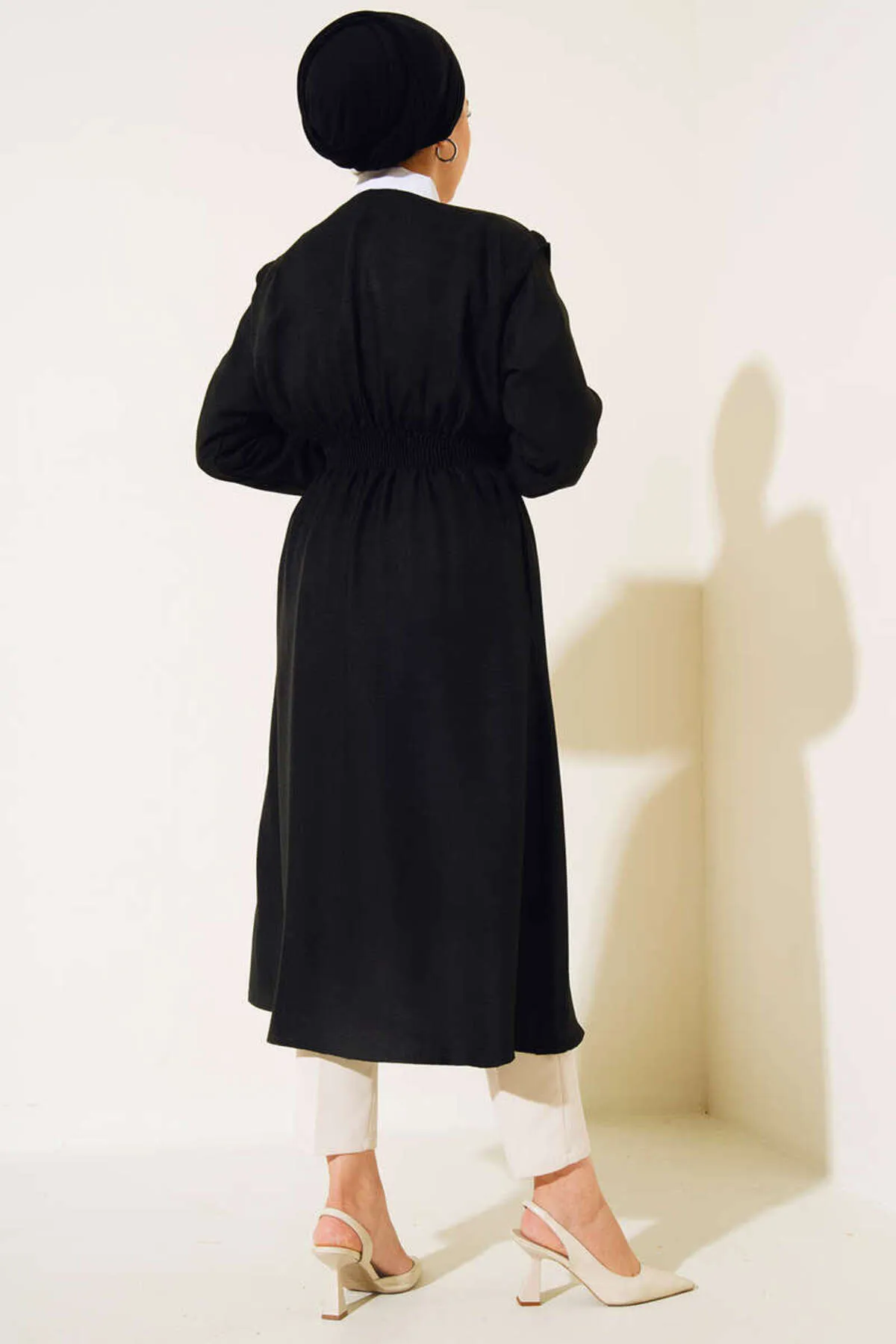 VOLT CLOTHİNG  Damen-Taillenkappe mit Gimped-Druckknopf