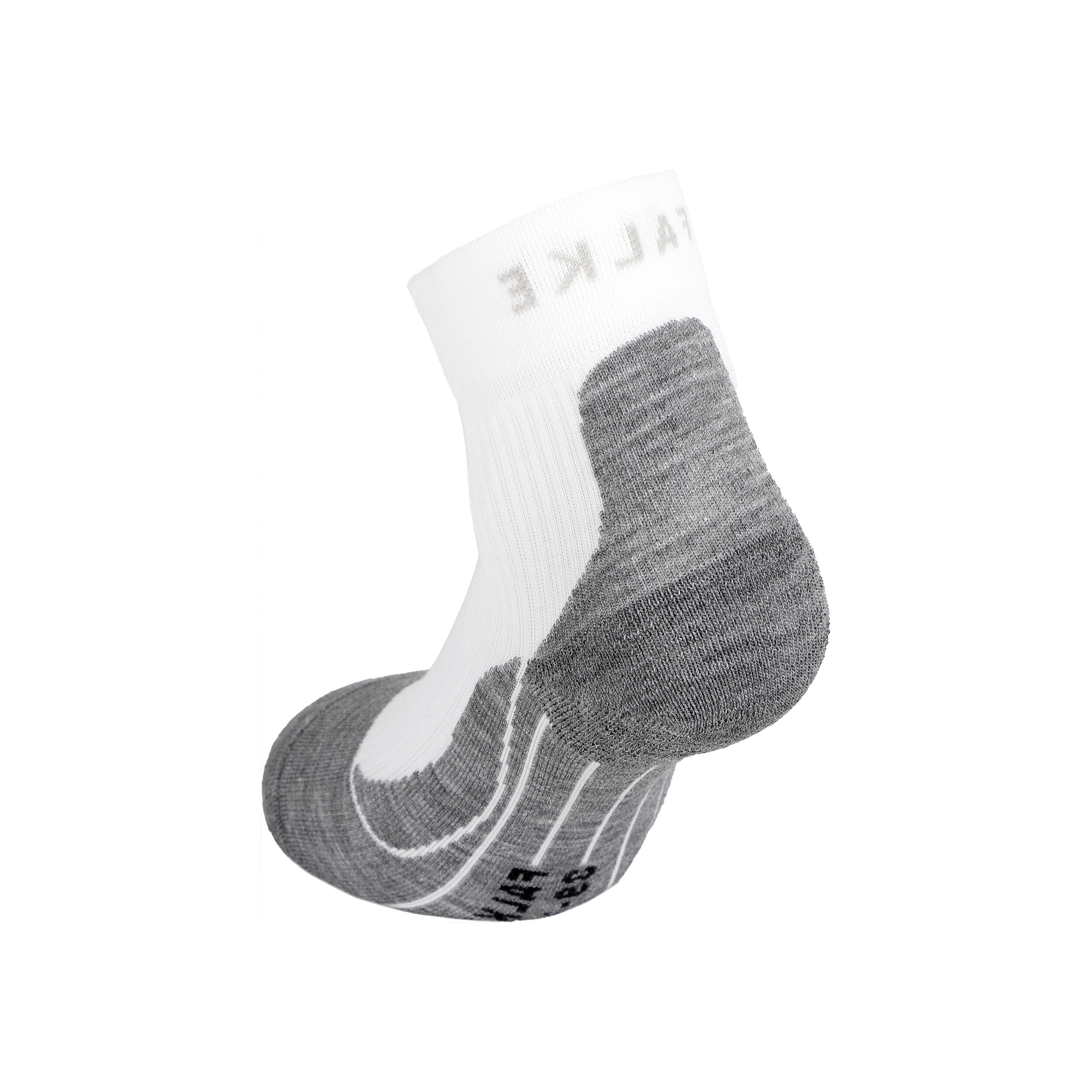 TE4 Short Sportsocken Damen - Weiß, Dunkelgrau