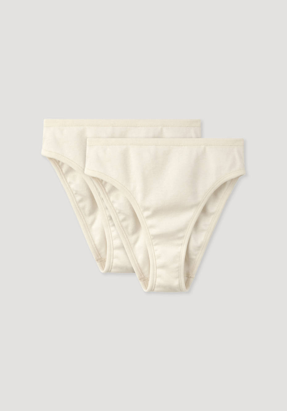 Slip high waist im 2er-Pack aus reiner Bio-Baumwolle