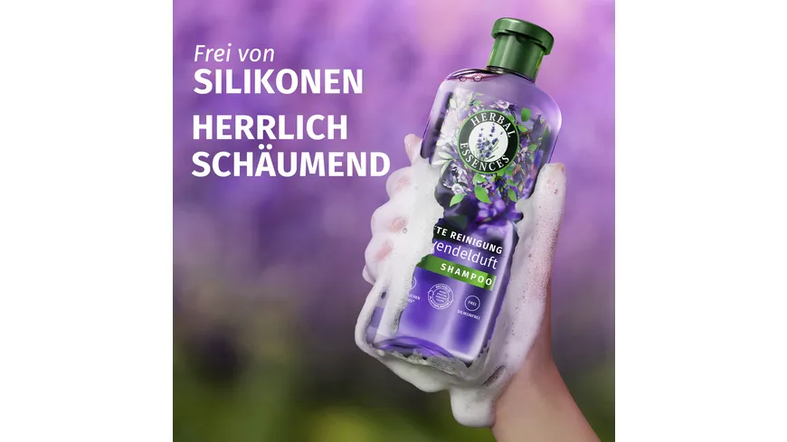Herbal Essences sanfte Reinigung Lavendelduft Shampoo 350 ml