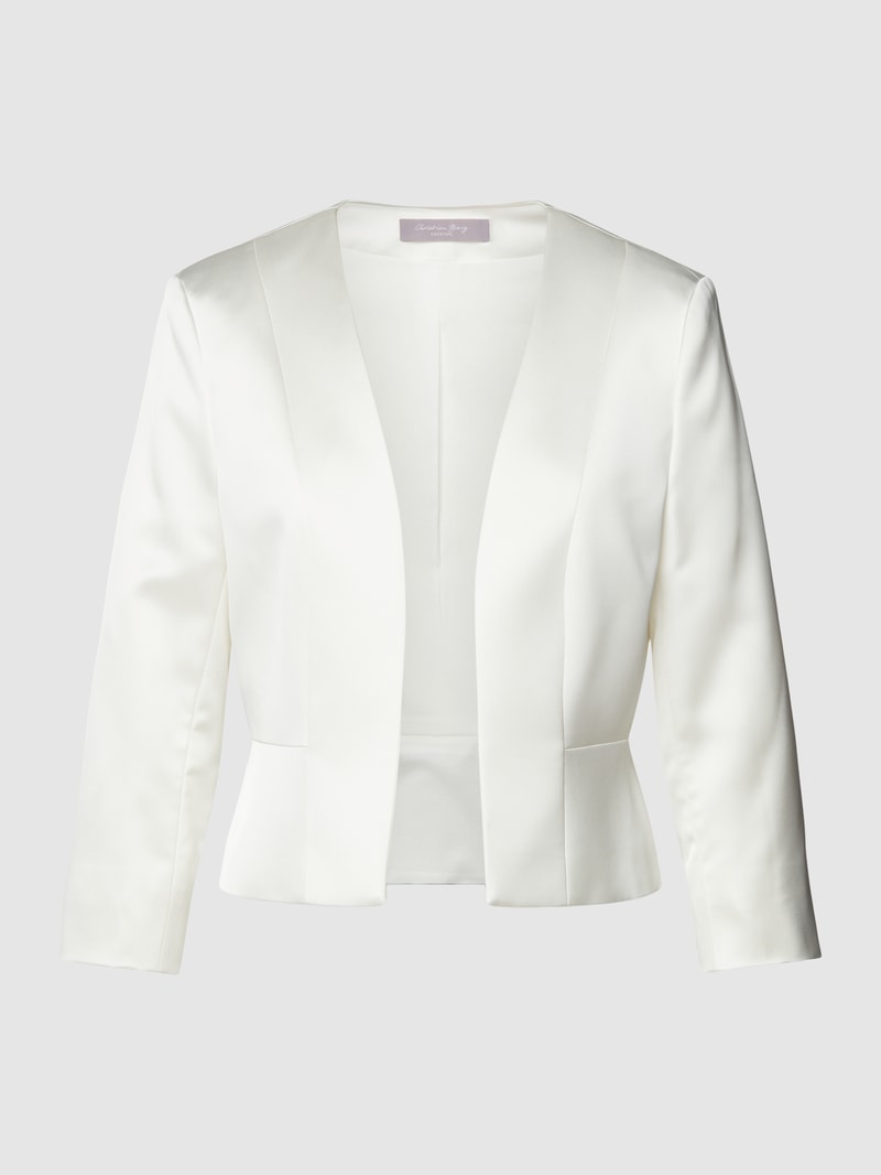 Blazer mit Schalkragen in ecru