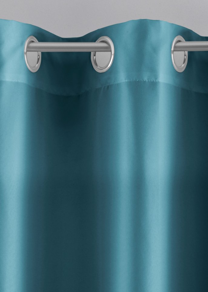 Microfaser Vorhang mit recyceltem Polyester (2er Pack)