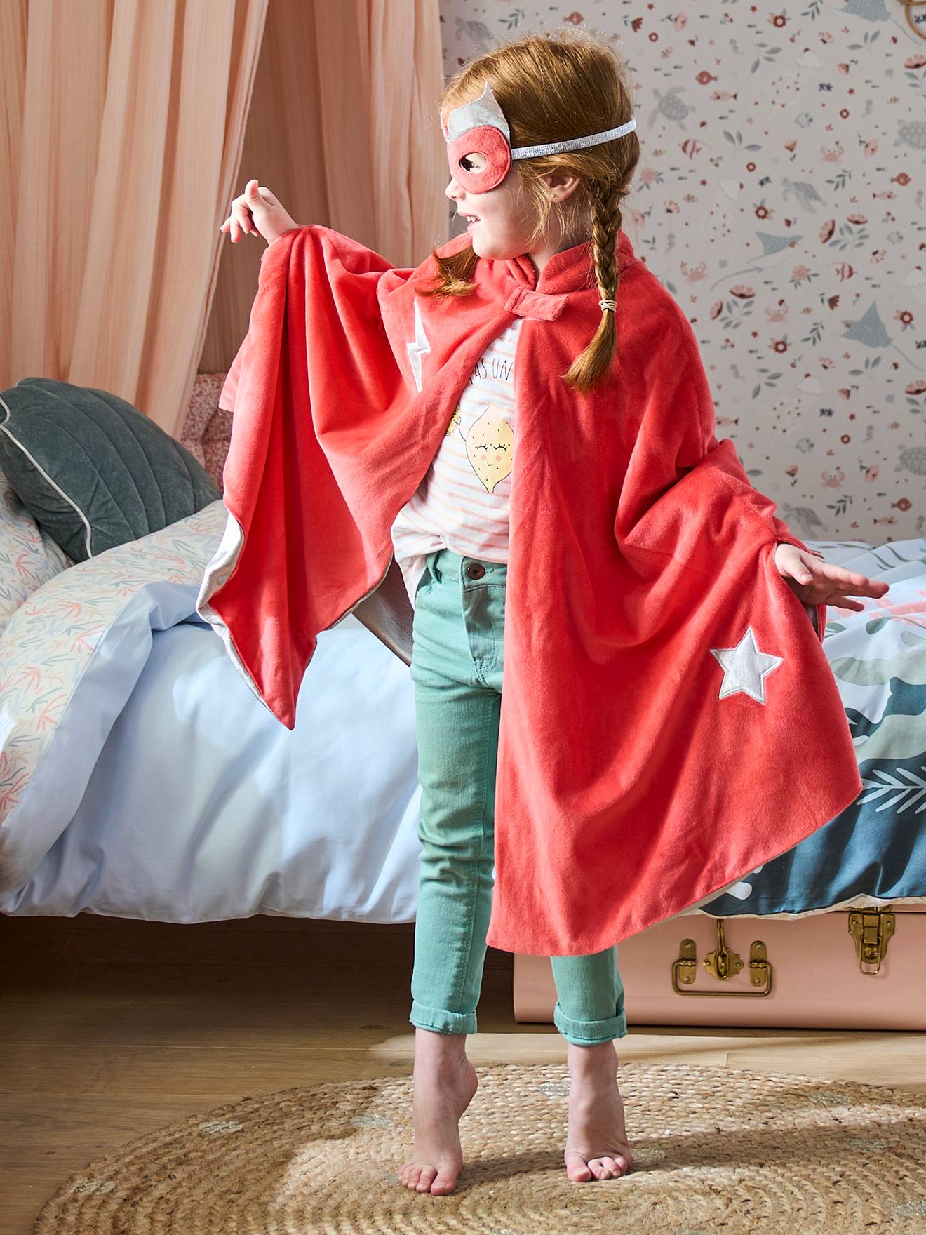 Vertbaudet Kinder Kostüm-Set: Superheld - mehrfarbig