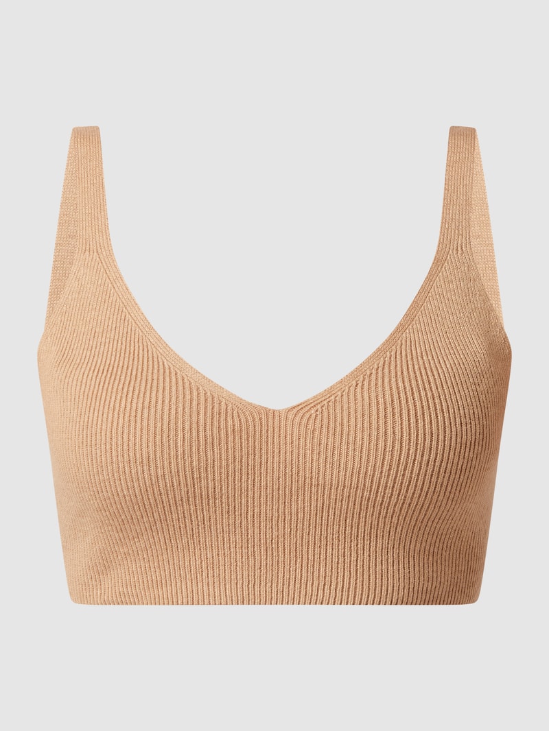 Crop Top mit Woll-Anteil - Levi’s® x GNTM in camel