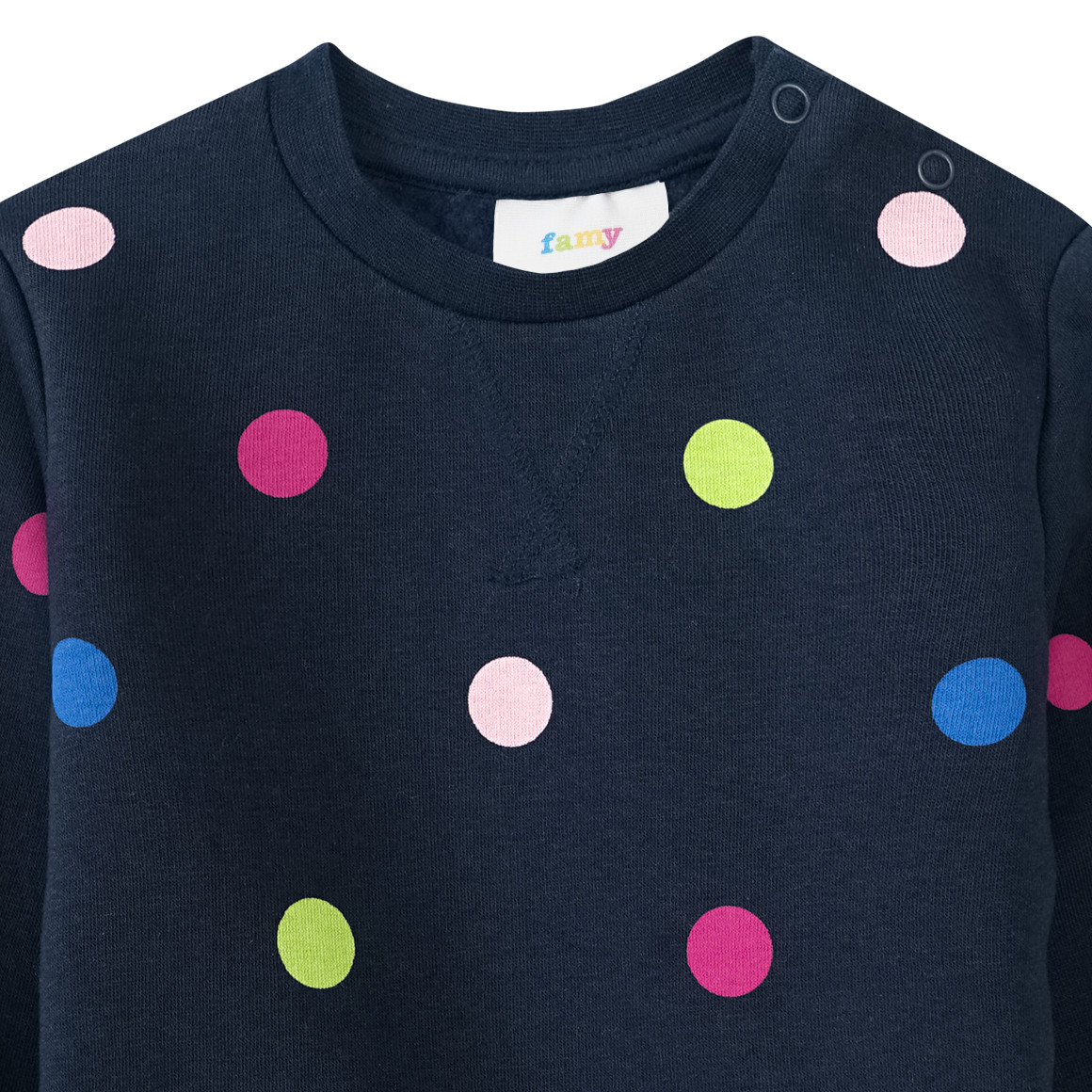Baby Sweatshirt mit bunten Pünktchen