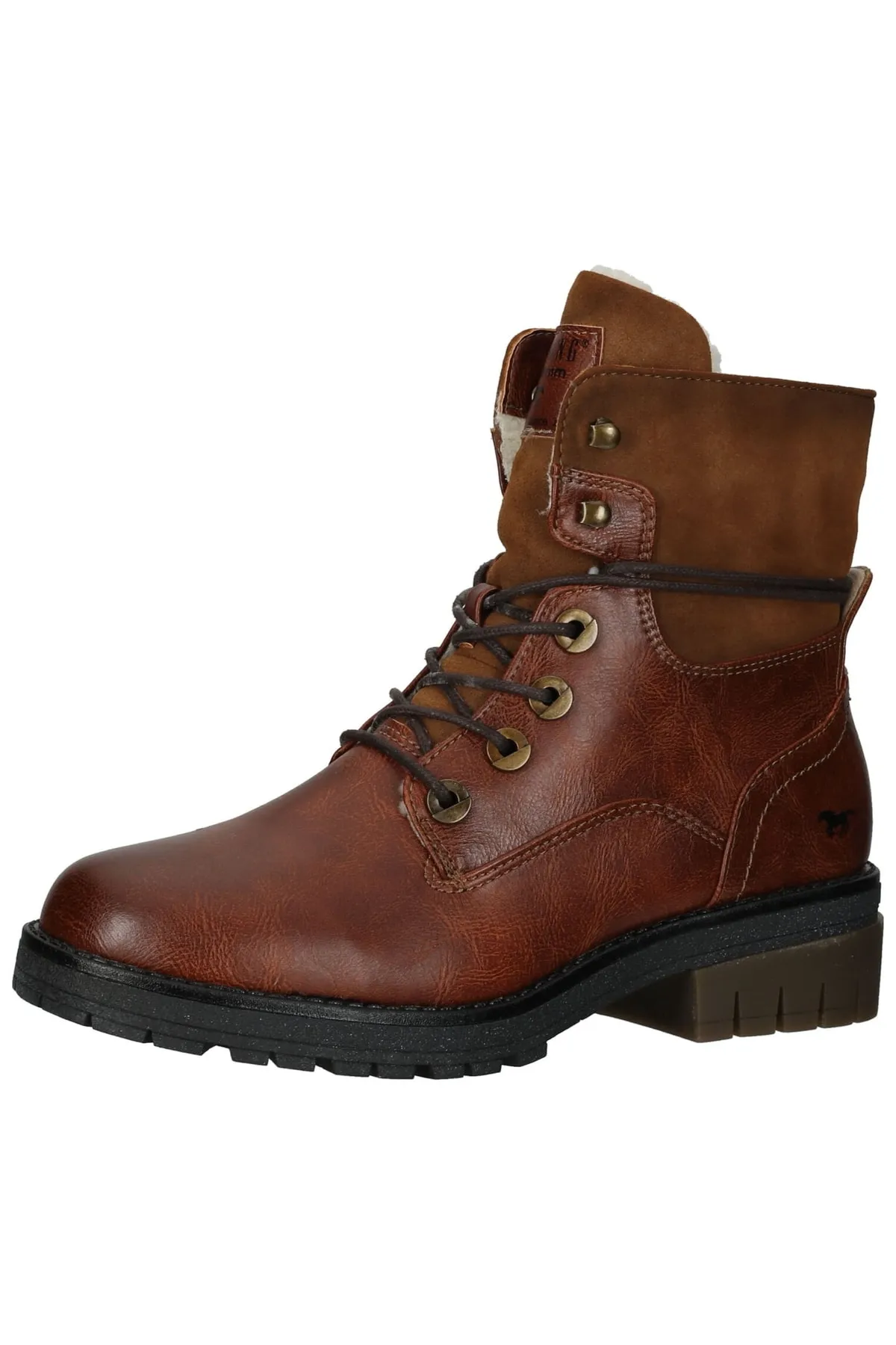 Mustang  Stiefelette - Braun - Blockabsatz