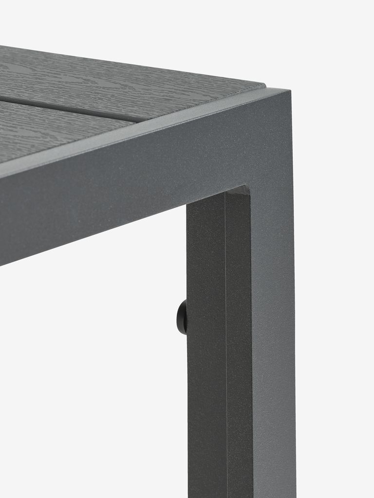 Mesa de jardim JERSORE JERSORE W80xL140 preta