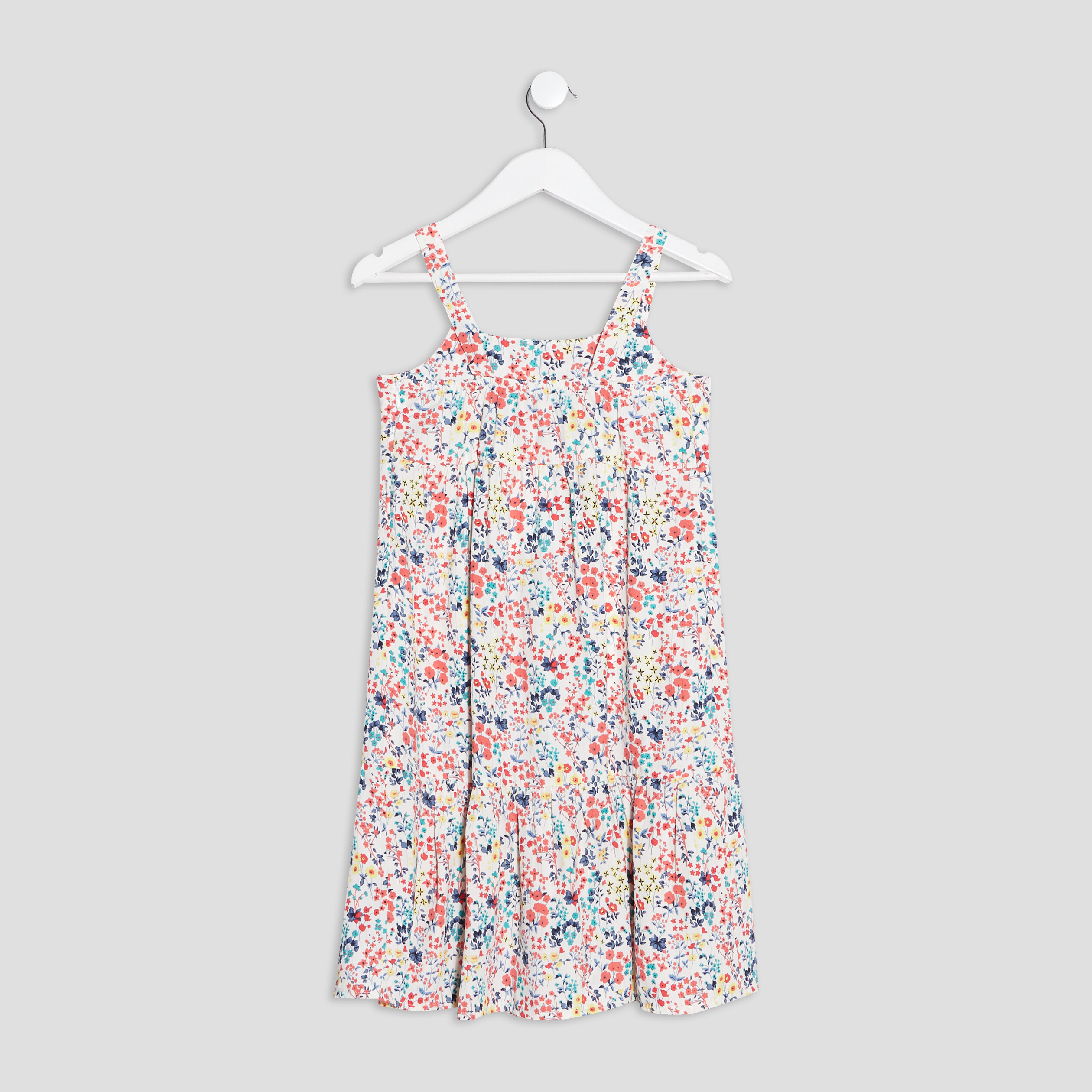 Robe évasée à bretelles ecru fille | La Halle