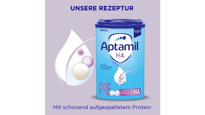 Aptamil HA Pre Hydrolysierte Anfangsnahrung 800 g