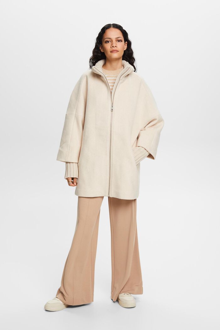 Jacke aus Wollmix mit Kaschmir