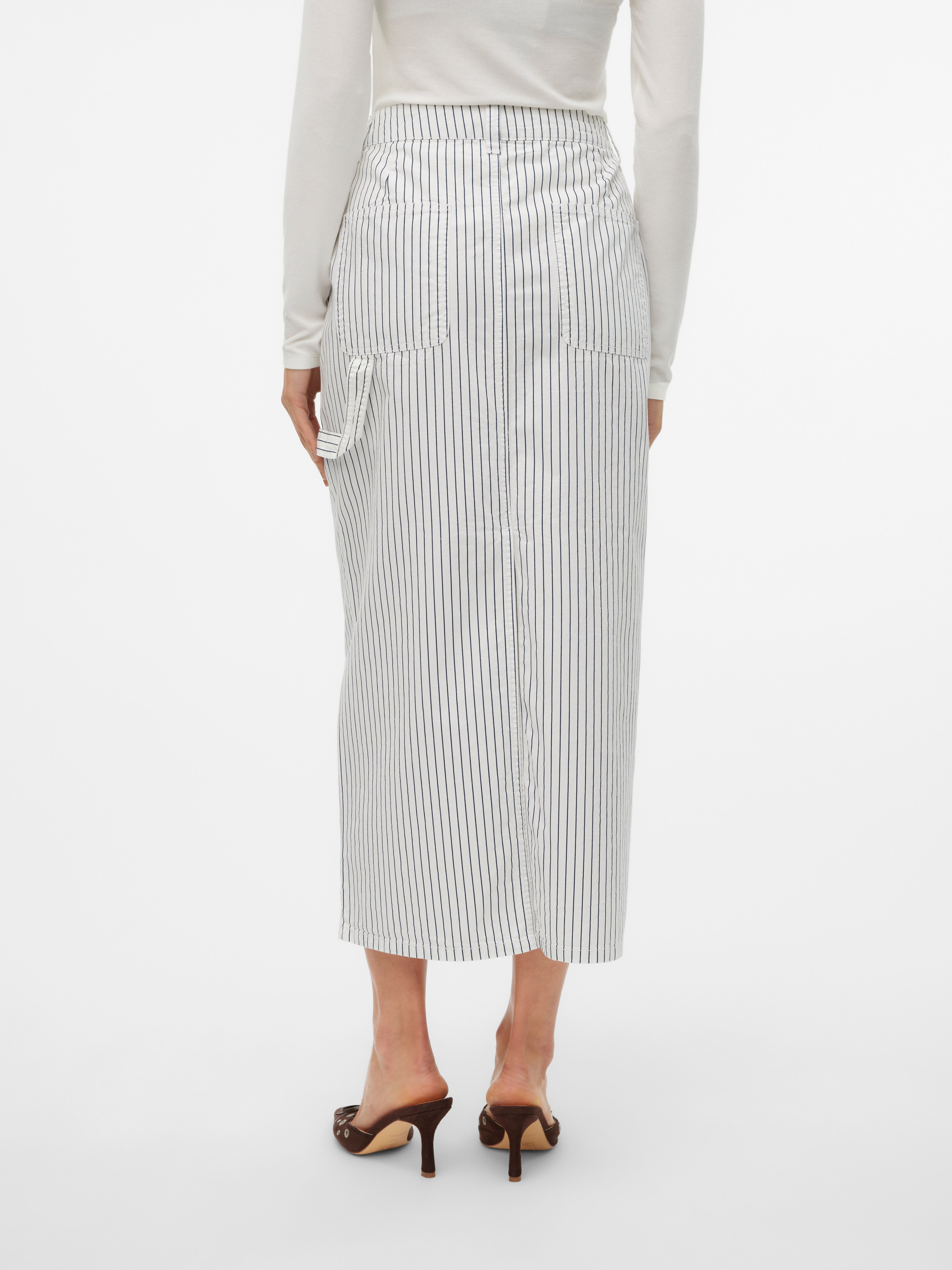 VMCARLY Mittlere Taille Langer Rock