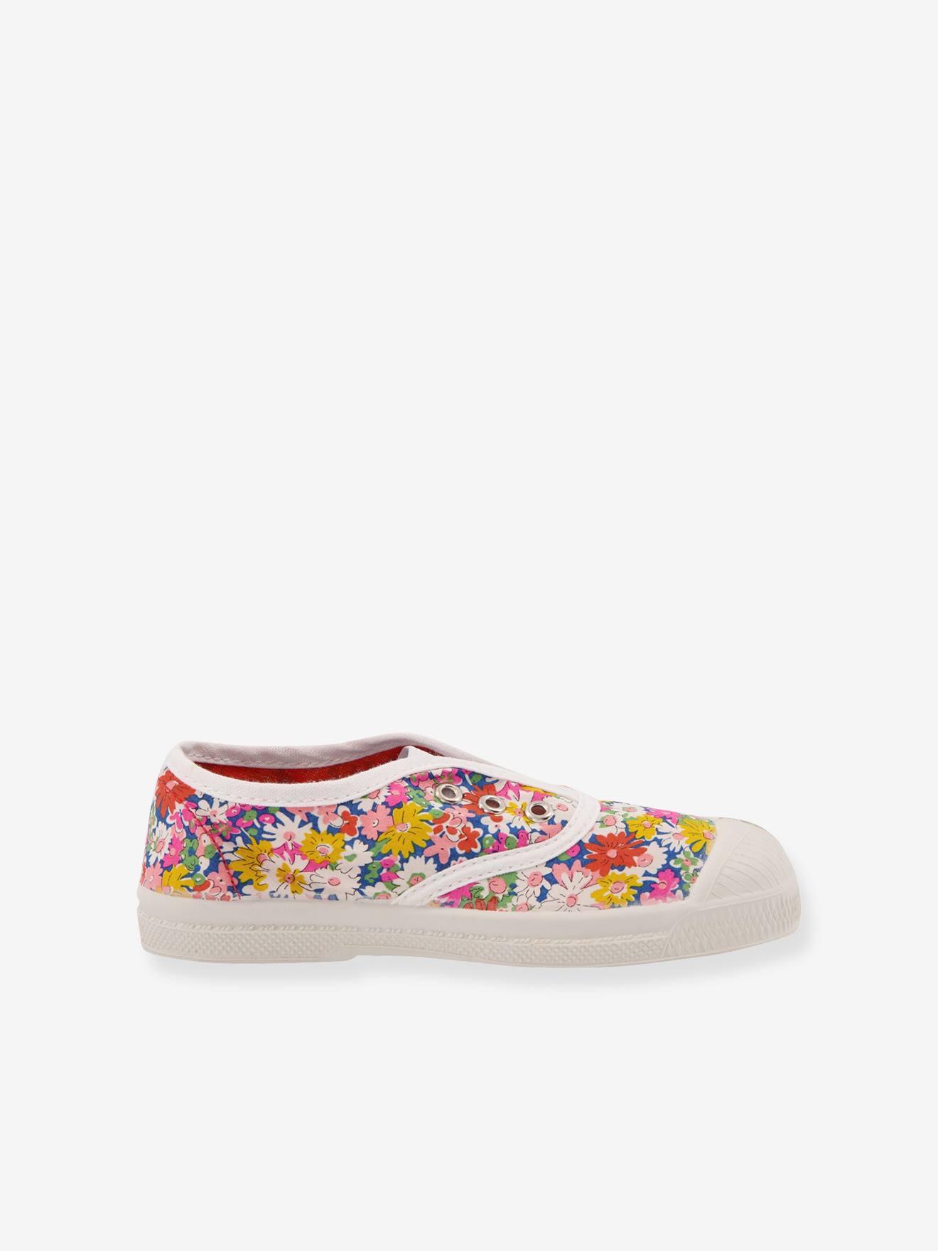 Tennis coton imprimé Liberty® enfant Elly BENSIMON® blanc imprimé