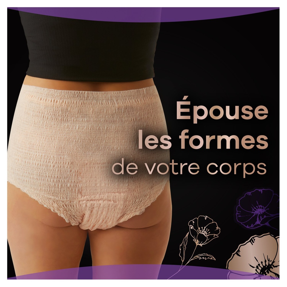 always Always Discreet Culottes Pour Fuites Urinaires Couleur Pêche x8 Culottes Pour Fuites Urinaires