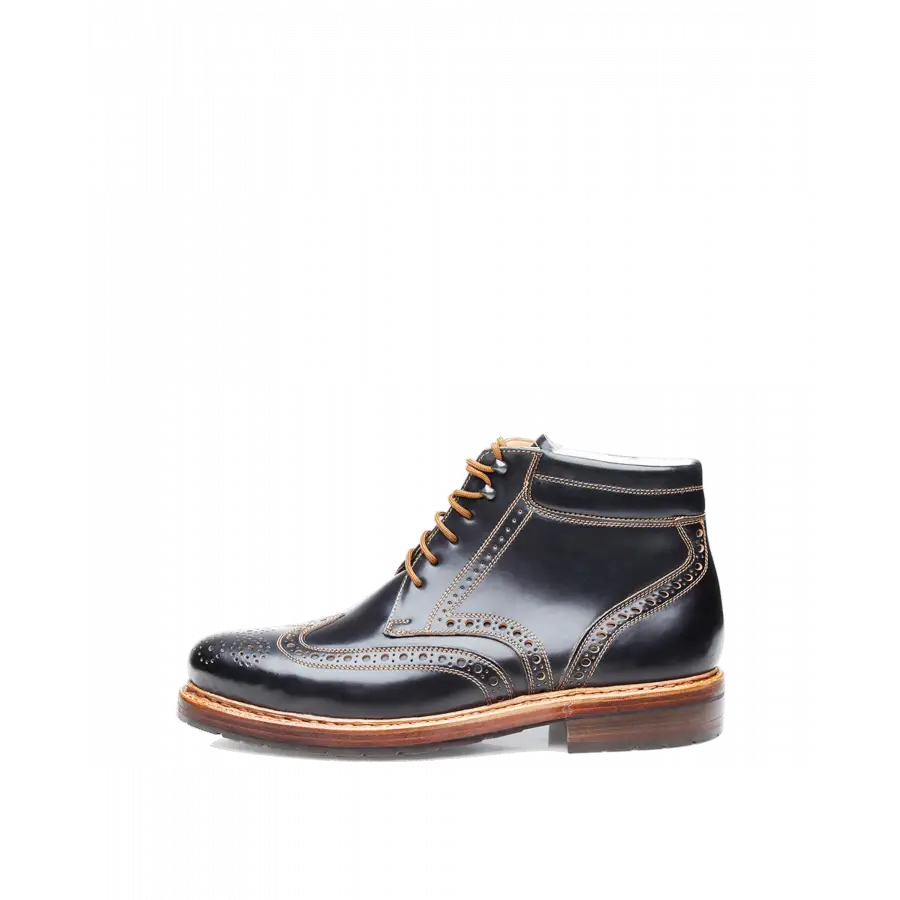 Heinrich Dinkelacker - Stiefeletten BUDA FULL-BROGUE C Cordovan - schwarz