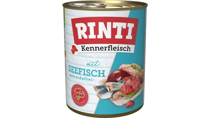 RINTI Hundenassfutter Kennerfleisch Seefisch 800 g