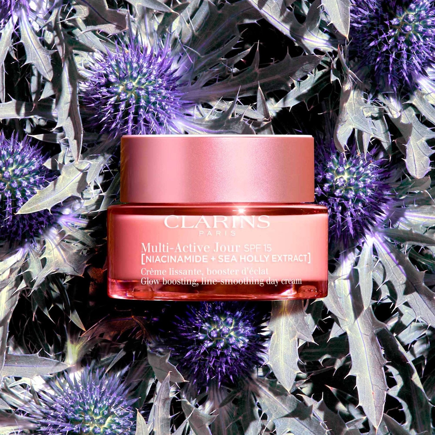 Cremă de zi Clarins - Cremă de netezire, amplificator de strălucire - SPF 15