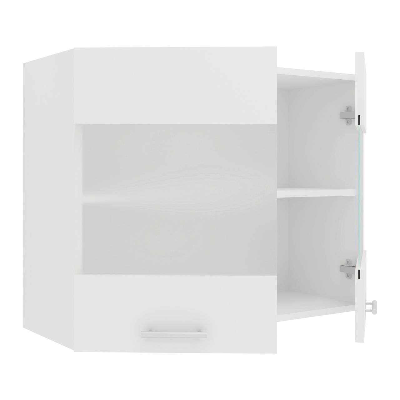 VCM Küchenschrank Breite 80 cm Matt Glastür Hängeschrank Küche Küchenmöbel Esilo