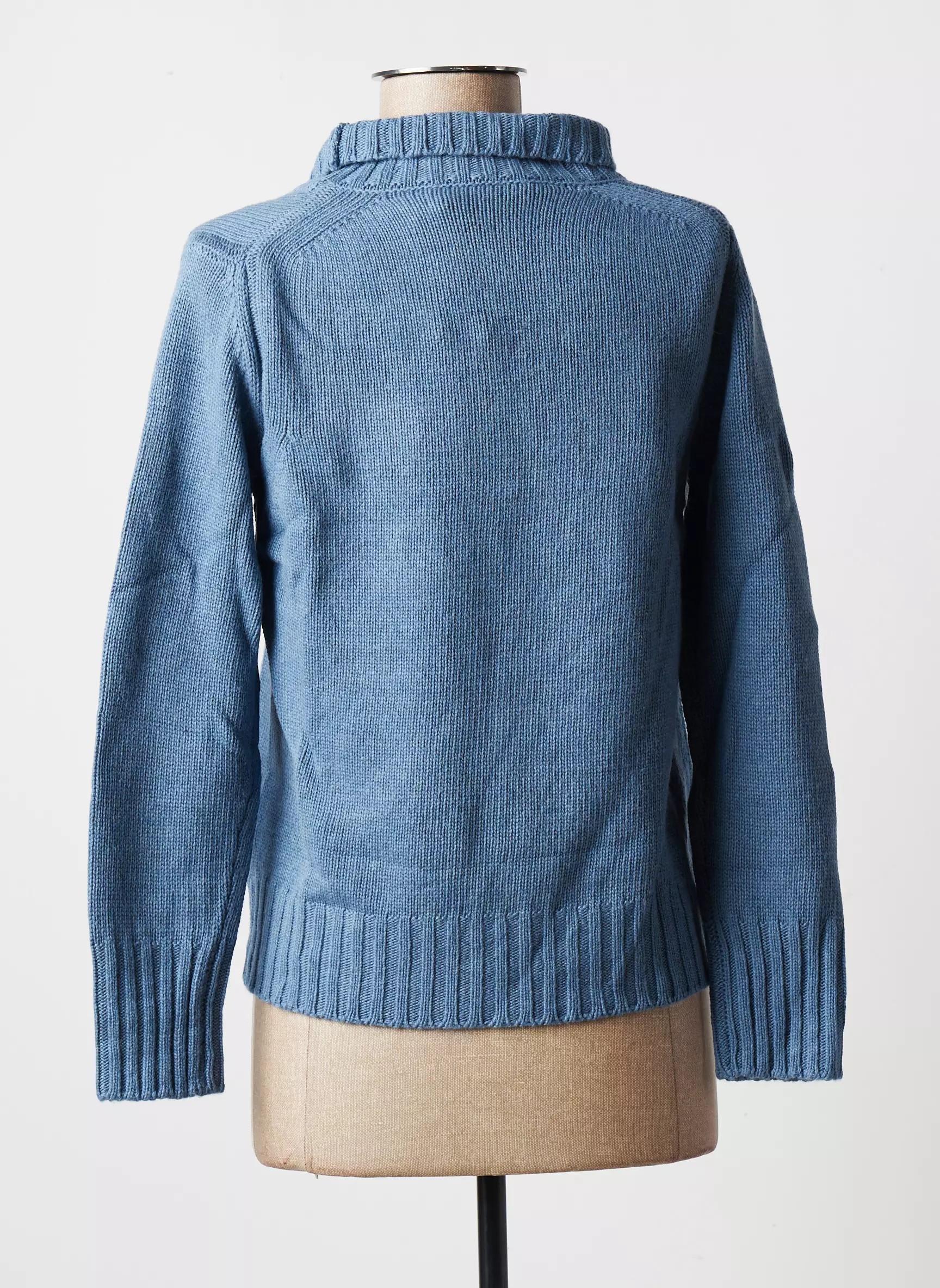 Blanc Boheme Pulls Femme couleur bleu