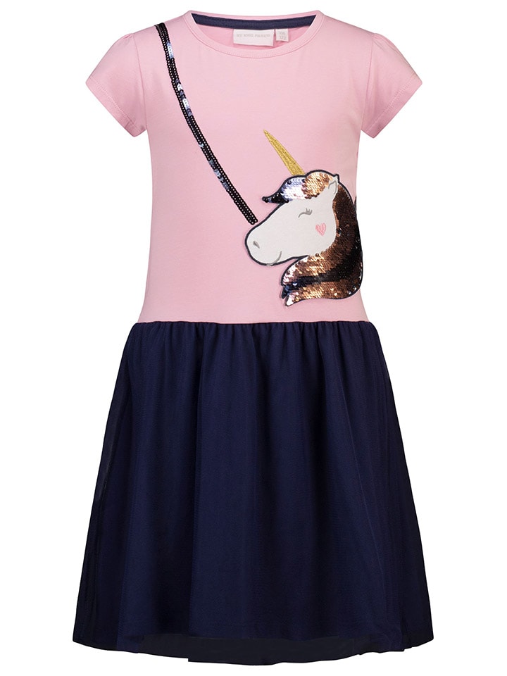 Topo Kleid in Rosa/ Schwarz günstig kaufen