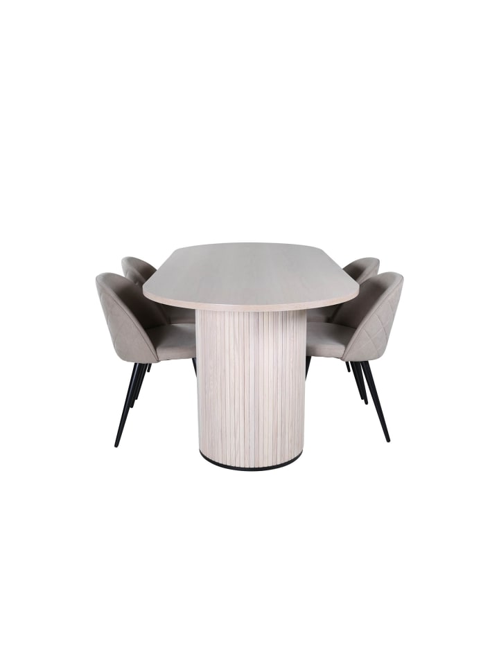 ebuy24 Essgruppe Bianca 1 (5-teilig) Beige 90 x 200 cm günstig kaufen onesize