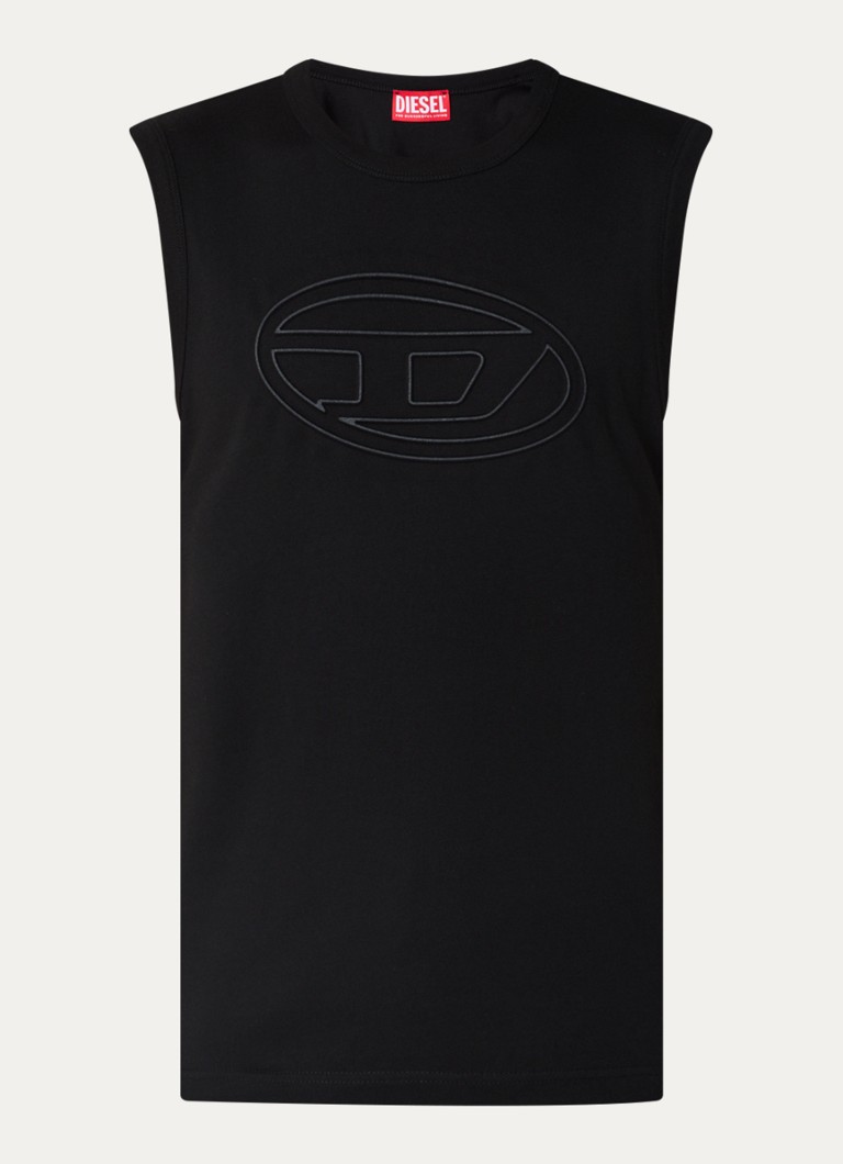 Débardeur Diesel T-Bisco-Bigoval avec logo imprimé en 3D