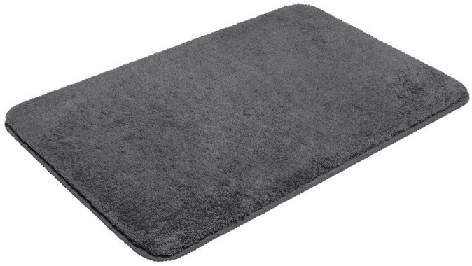 Badematte Merida my home, Höhe 32 mm, rutschhemmend beschichtet, fußbodenheizungsgeeignet, schnell trocknend, strapazierfähig, Kunstfaser, rechteckig, Badteppich, Badematten, unifarben, auch als 2-tlg. Set erhältlich