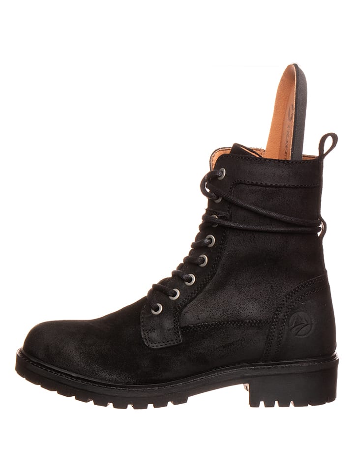 TRAVELIN' Leder-Boots in Schwarz günstig kaufen