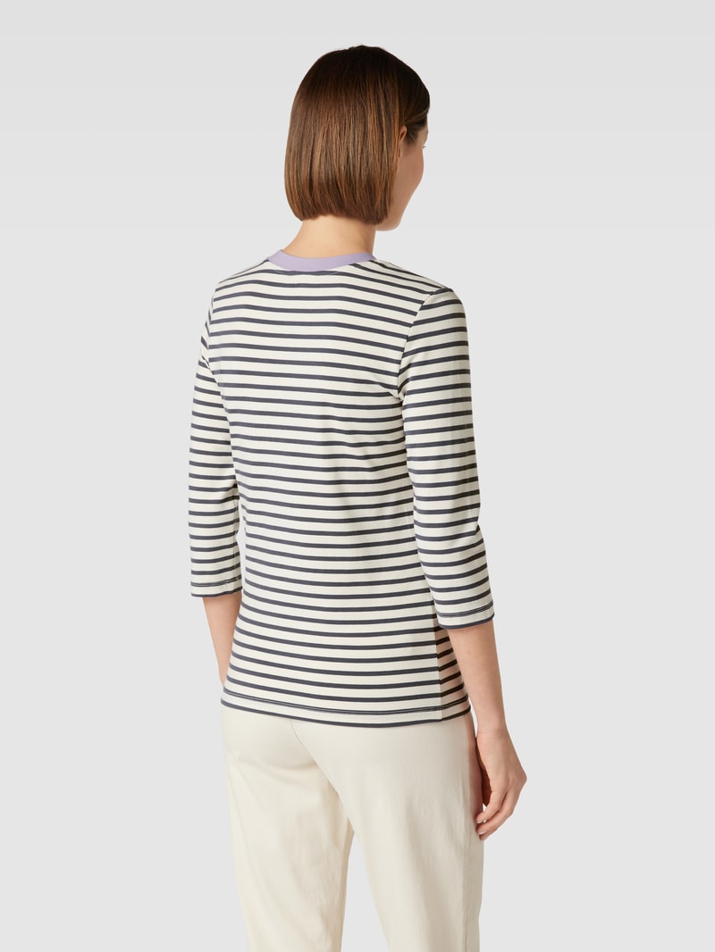 Longsleeve mit Streifenmuster in offwhite