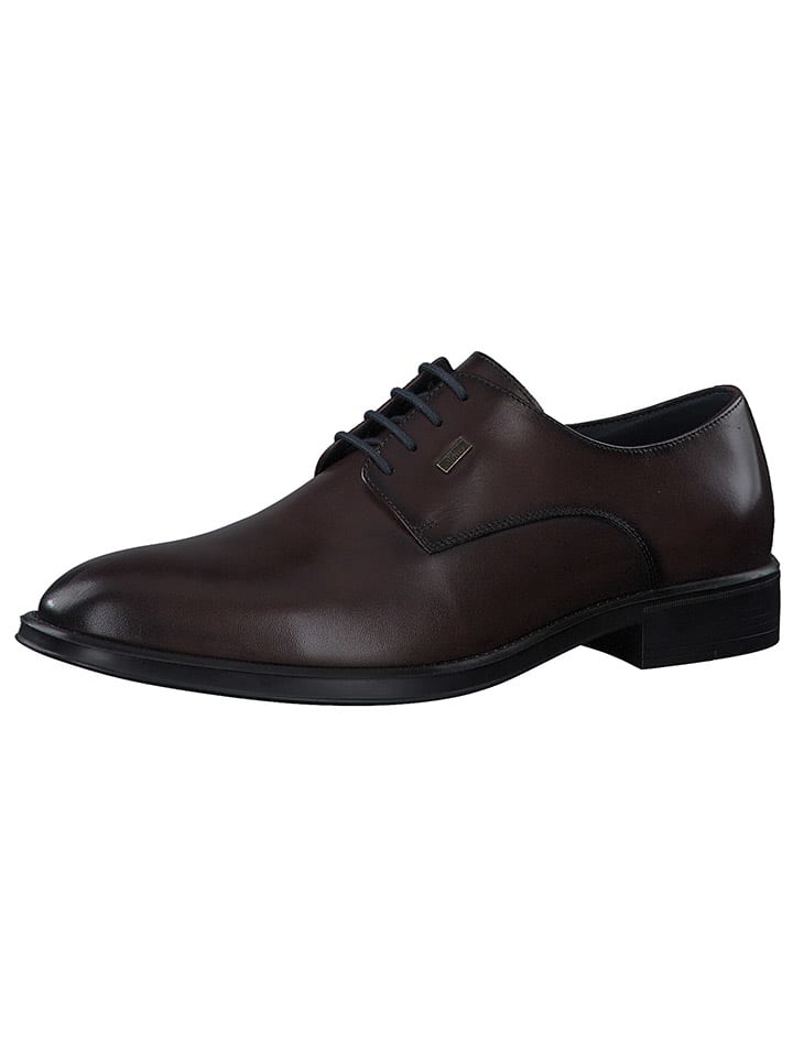 s.Oliver Leder-Schnürschuhe in Braun günstig kaufen