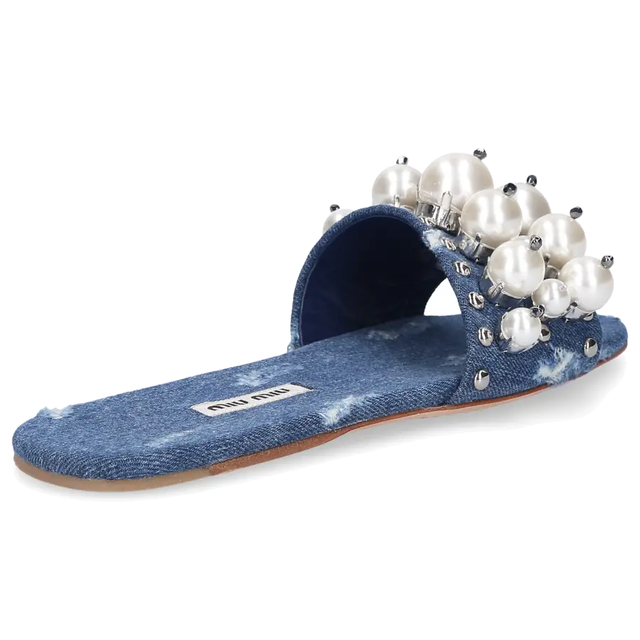Miu Miu - Sandalen Denim - blau